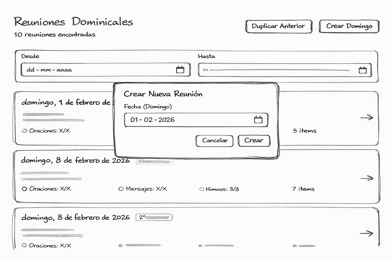 Crea tu reunión